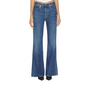 Mother the Super Cruiser Flare Jeans Womens 31 Blue Going Full Circle High Rise